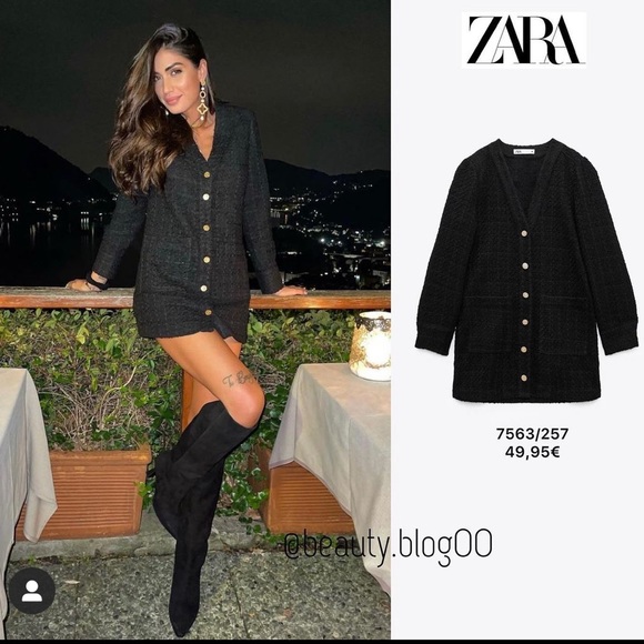 Zara weave textured dress - Picture 3 of 10